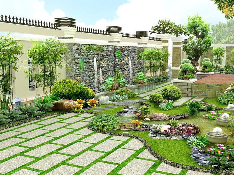 Nguyên tắc khi thiết kế sân vườn bạn nên biết