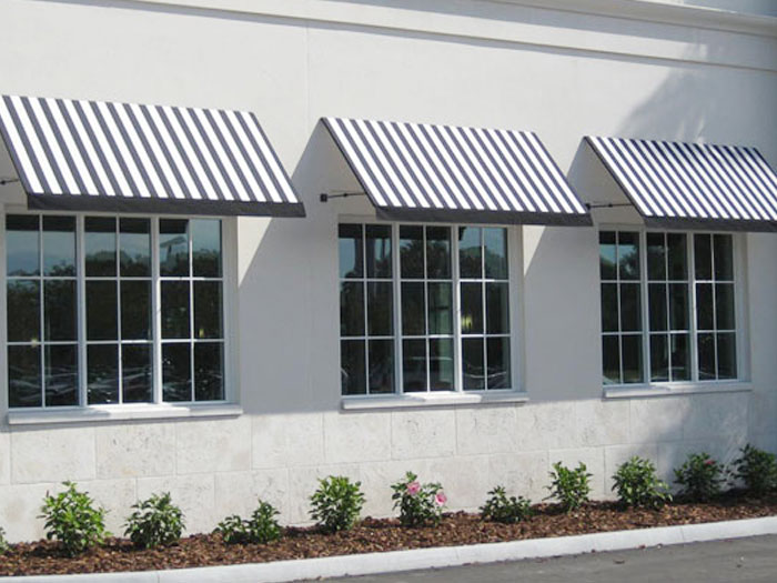 Mẫu mái che cửa sổ bằng vải bạt Mẫu mái che cửa sổ bằng vải bạt