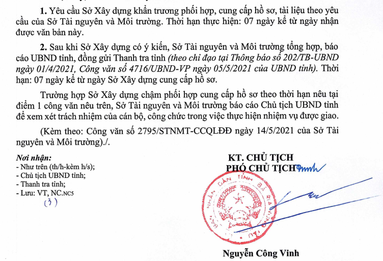 Chậm báo cáo vụ dự án Decoimex mở rộng, UBND tỉnh ra tối hậu thư cho Sở Xây dựng trong 7 ngày Chậm báo cáo vụ dự án Decoimex mở rộng, UBND tỉnh ra tối hậu thư cho Sở Xây dựng trong 7 ngày