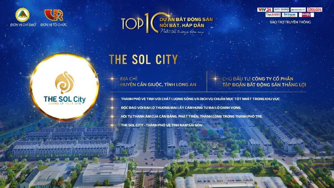 The Sol City được vinh danh trong Top 10 Dự án bất động sản nổi bật, hấp dẫn nhất thị trường năm 2021