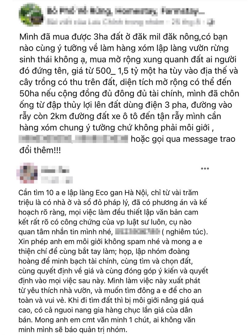 Trào lưu lập làng sinh thái ven đô, đề phòng chiêu trò của cò đất