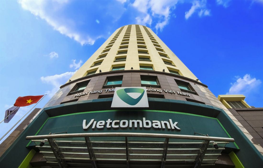 Cổ phiếu ngân hàng Vietcombank giảm điểm 1