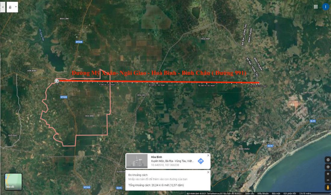 Bà Rịa – Vũng Tàu phê duyệt tuyến đường Mỹ Xuân – Ngãi Giao - Hòa Bình - Bình Châu dài hơn 20km