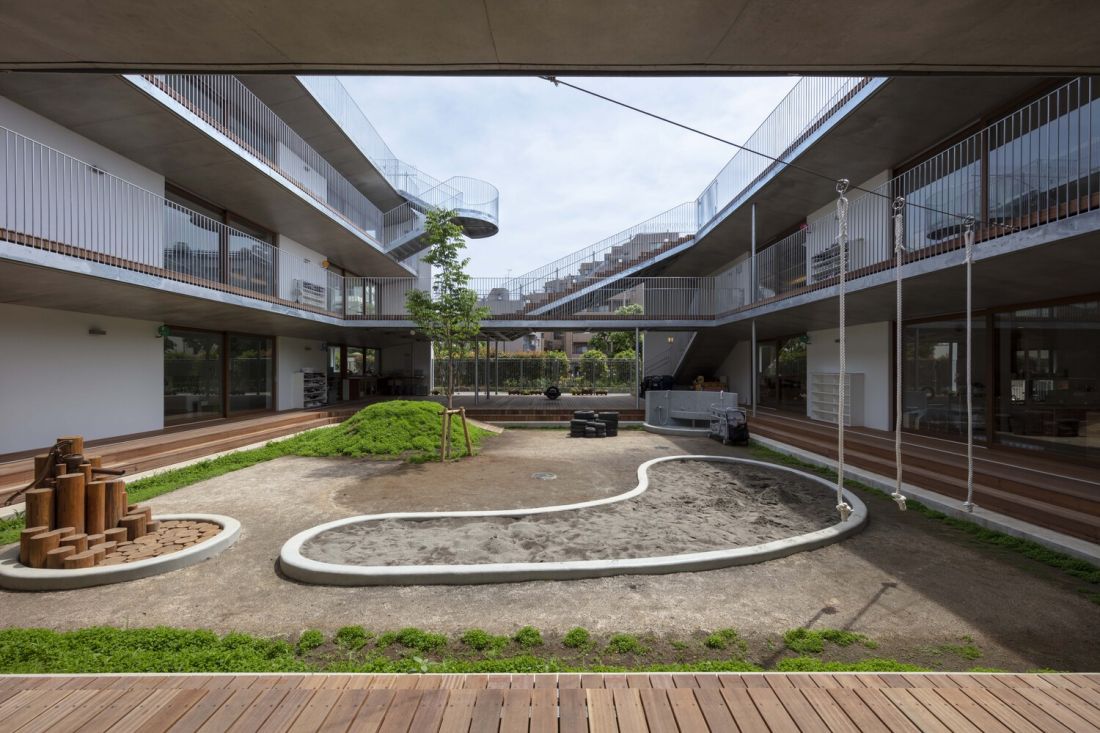 Trường mẫu giáo 3 tầng có khả năng ngăn chặn thảm họa thiên tai tại Nhật Bản