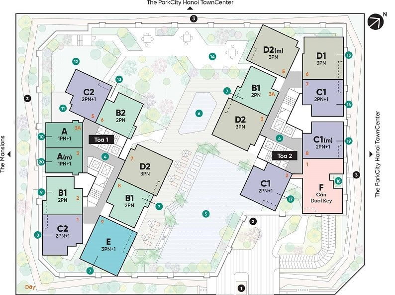 Dự &aacute;n Park Kiara H&agrave; Nội
