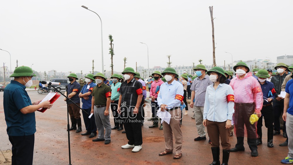 Cưỡng chế thu hồi đất thực hiện dự án khu đô thị mới tại huyện Lạng Giang
