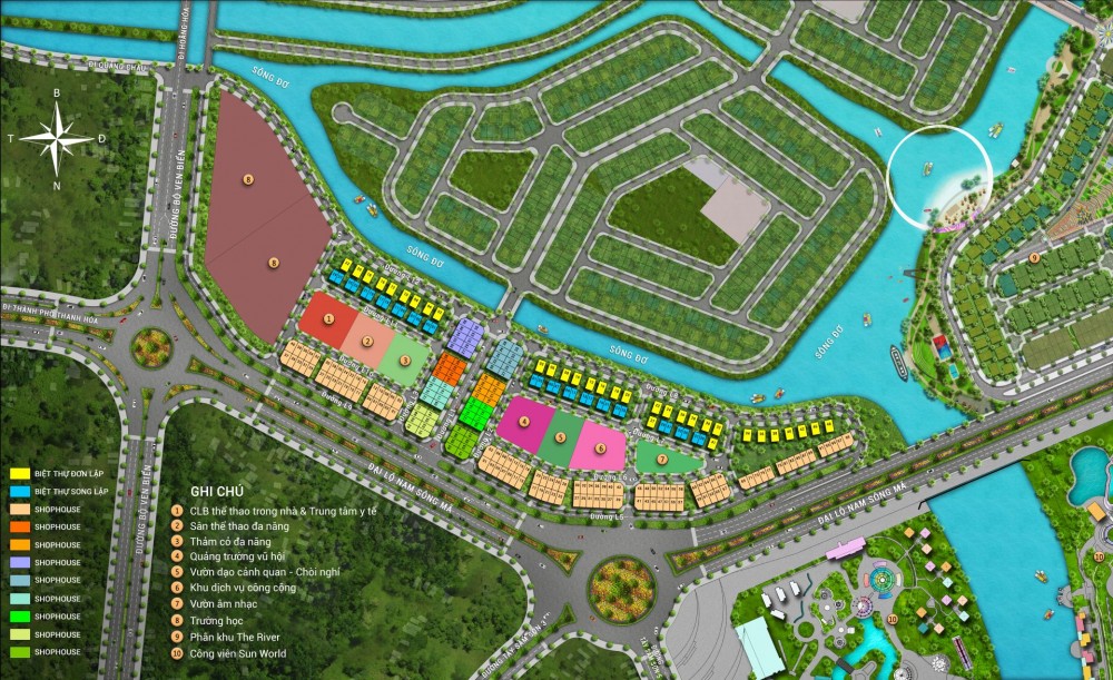 Phân Khu The Link – Sun Riverside Village Sầm Sơn