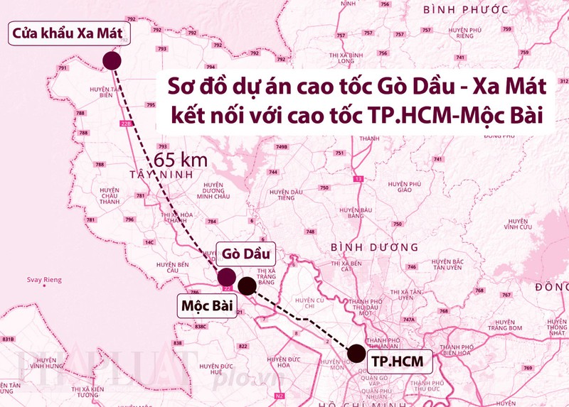 Chính phủ đồng ý giao Tây Ninh triển khai cao tốc Gò Dầu - Xa Mát