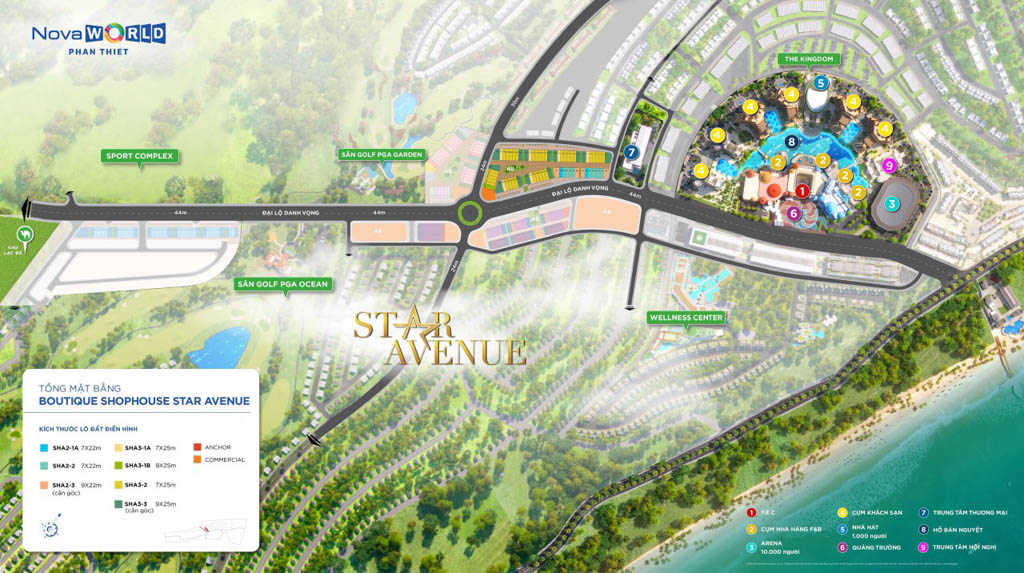 Dự án phân khu Star Avenue – Novaworld Phan Thiết