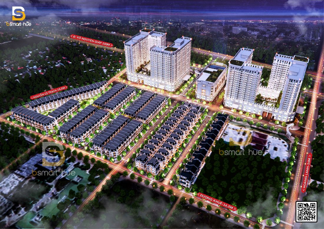 Phú Xuân City: Tổ hợp nhà phố - biệt thự - chung cư tại Huế