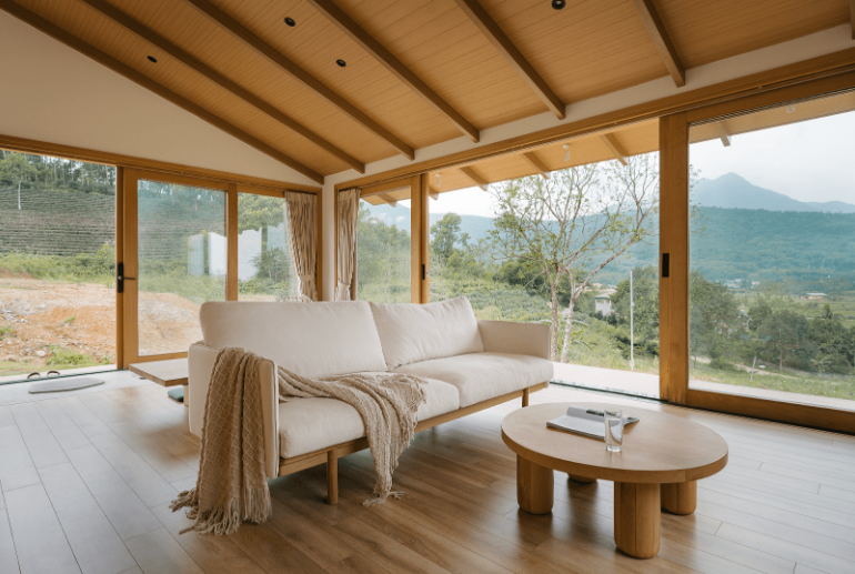 Nhà nghỉ dưỡng song lập phong cách Nhật Bản yên bình giữa Ba Vì