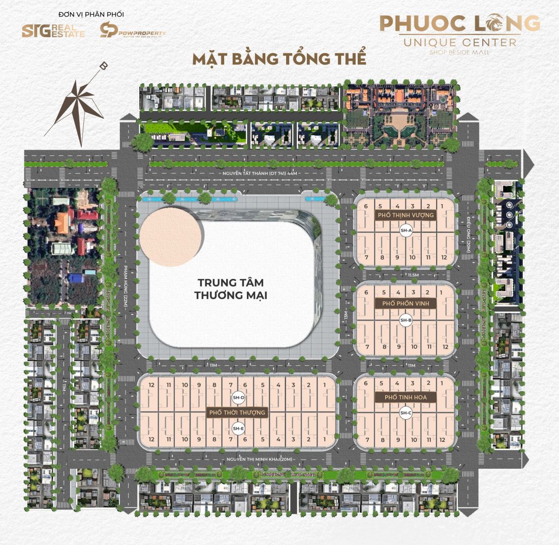 Phước Long Unique Center: khu đô thị phức hợp thương mại tại Bình Phước