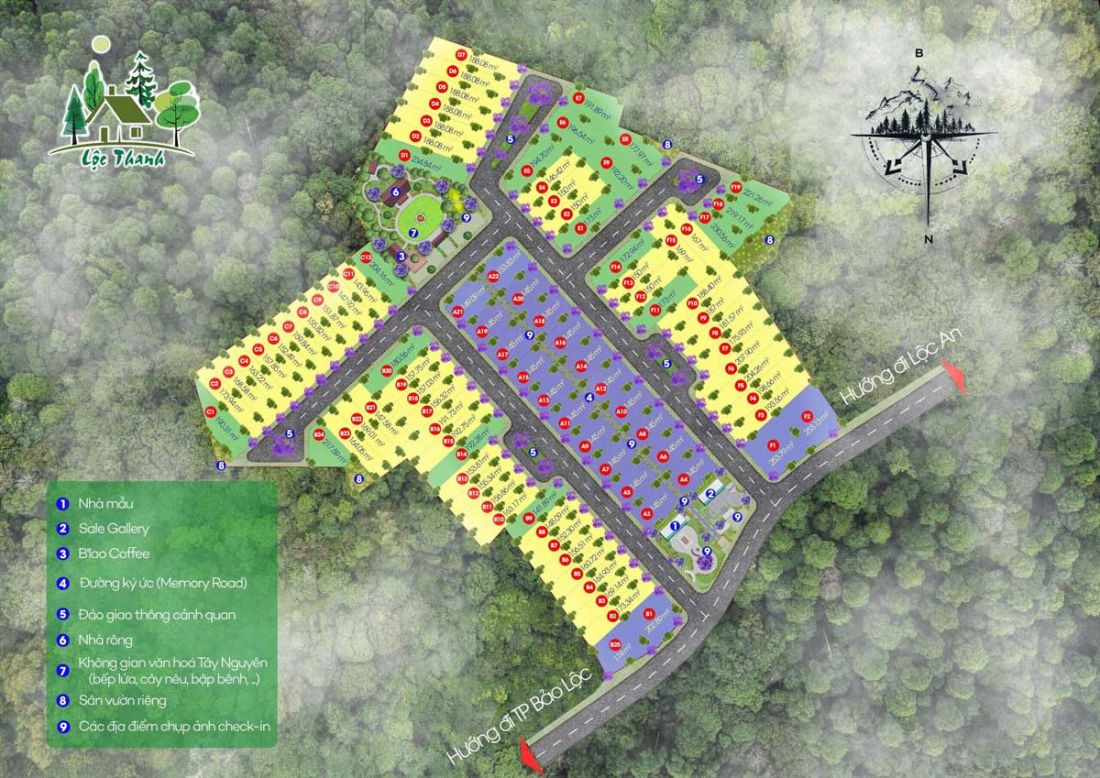 Làng Lộc Thanh: Dự án đất nền tại Lâm Đồng