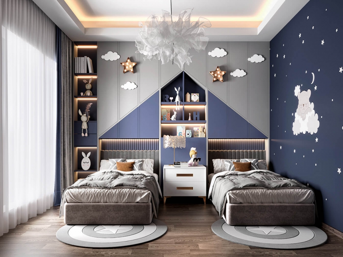 15 mẫu thiết kế phòng ngủ cho bé trai đẹp nhất năm 2022