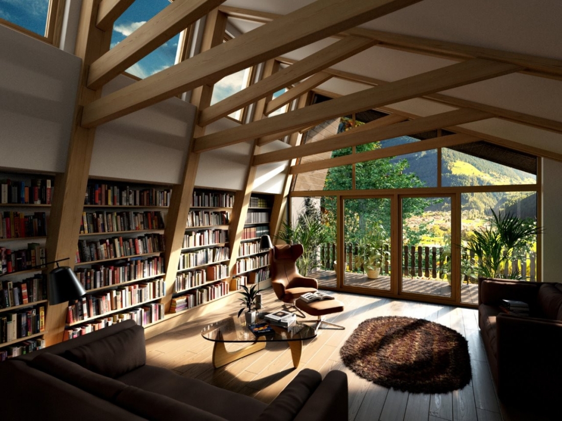 16 mẫu thiết kế phòng đọc sách tại nhà đẹp “mê mẩn” - CafeLand.Vn