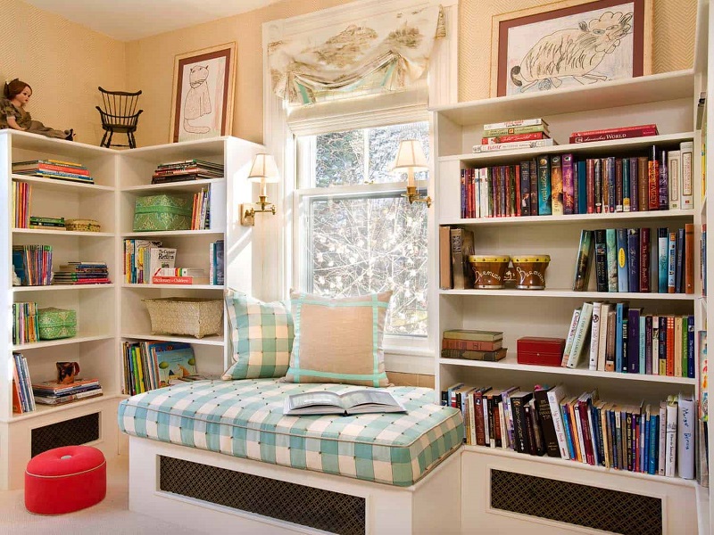 35 mẫu phòng đọc sách đẹp tại nhà thiết kế hiện đại tiện nghi