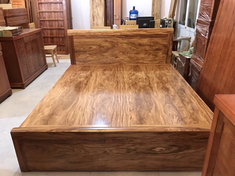 giường từ gỗ hương