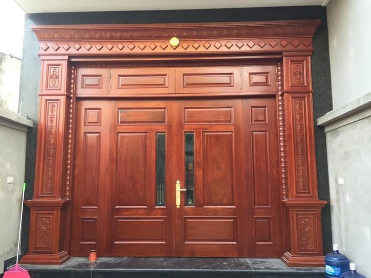 Mẫu cửa gỗ biệt thự tân cổ điển đẹp sang trọng và đẳng cấp  Nội thất MO  Nội thất MO