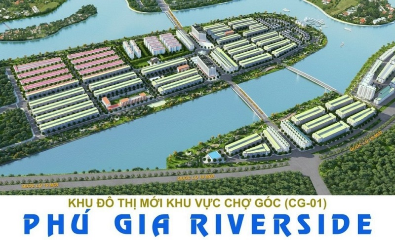 Ảnh tổng thể khu đô thị mới khu vực Chợ Góc CG-01 Phú Gia Riverside Quy Nhơn đăng năm 2022