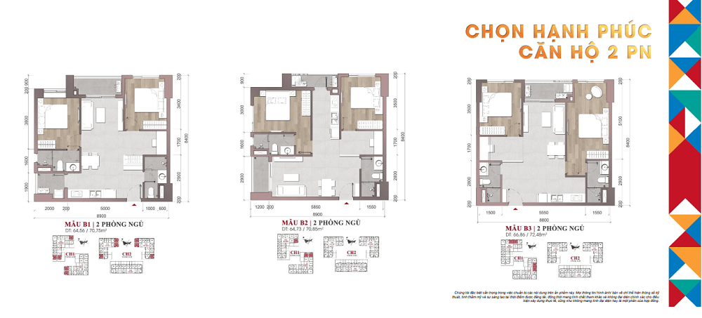 Thiết kế căn hộ điển hình tại dự án 9X Quy Nhơn
