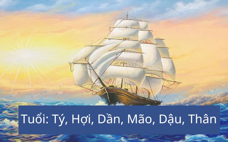 Tuổi hợp với tranh thuận buồm xuôi gió