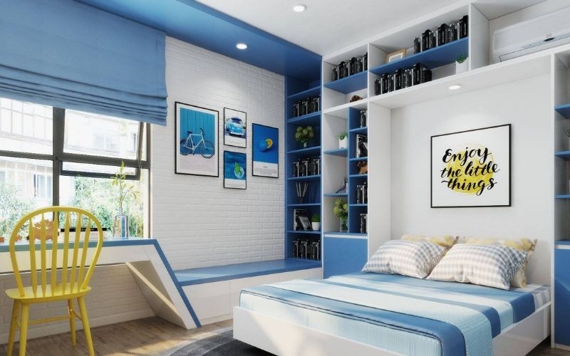 Tranh treo màu xanh hợp với người mệnh thủy và mệnh mộc