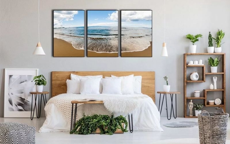 Tranh cảnh biển rất hợp với gia chủ mệnh thủy