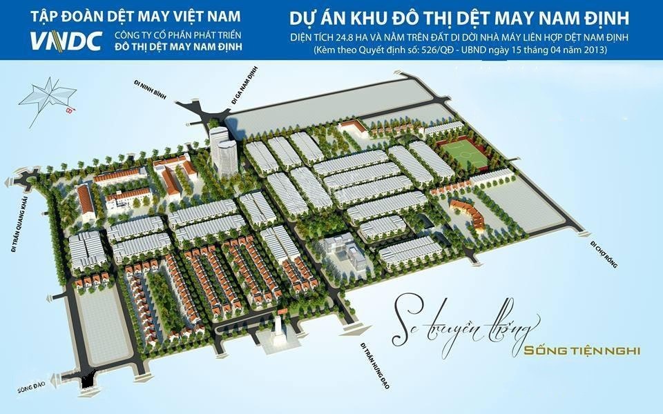 Khu đô thị Dệt May: Dự án tại tỉnh Nam Định