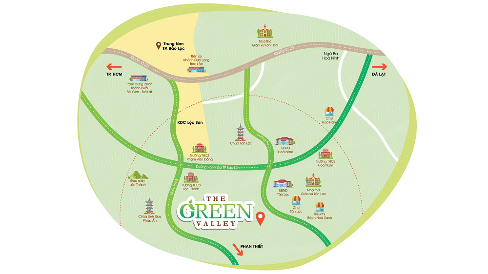 The Green Valley: Khu nghỉ dưỡng tại Bảo Lộc