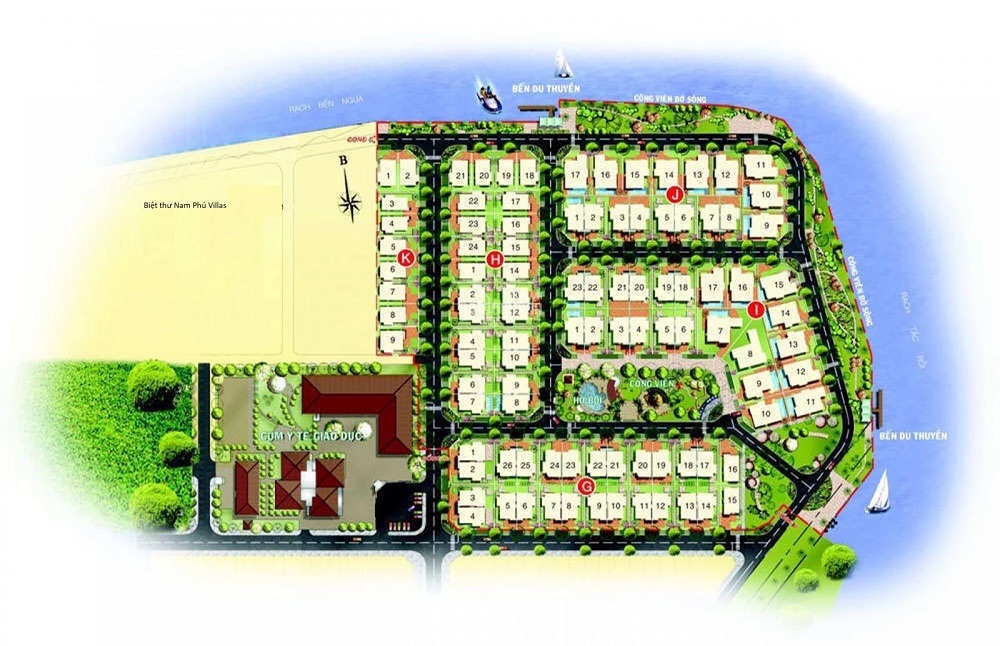Nam Phú Villas: Dự án khu biệt thự tại quận 7