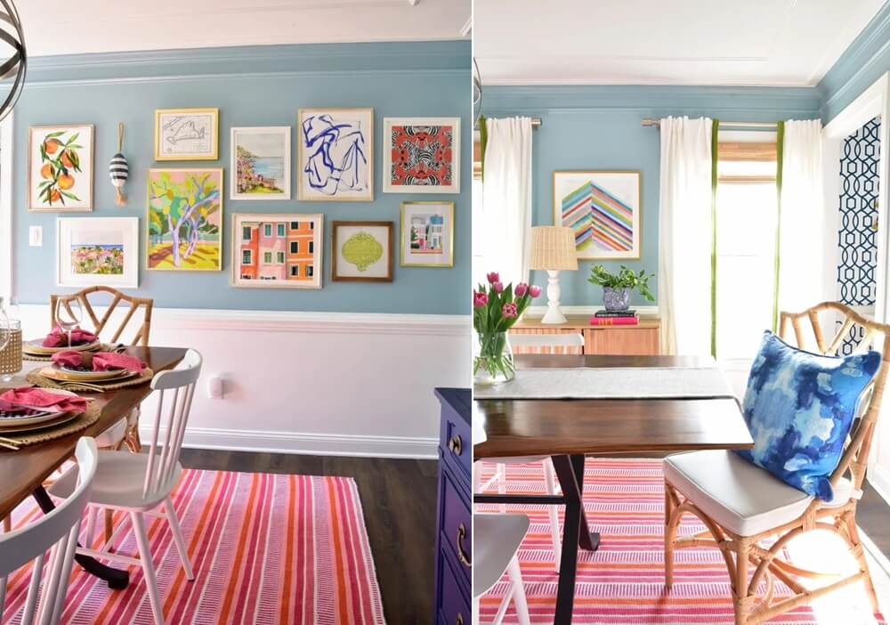 12 cách đơn giản trang trí phòng ăn đầy màu sắc chào hè