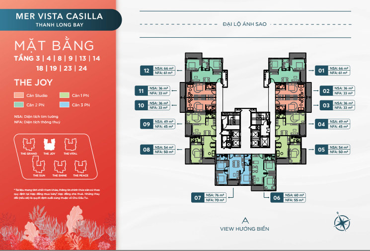 Mer Vista Casilla: Phân khu căn hộ tại Thanh Long Bay