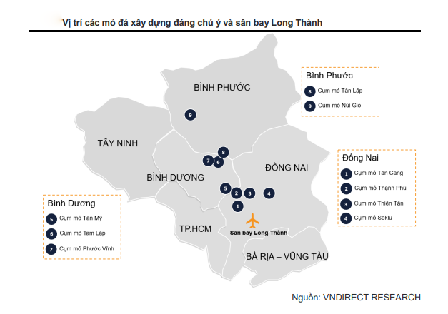 Nguồn cung đá xây dựng chính cho dự án sân bay Long Thành đến từ đâu?