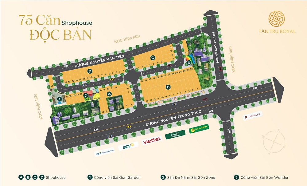 Tân Trụ Royal: Dự án shophouse tại Long An