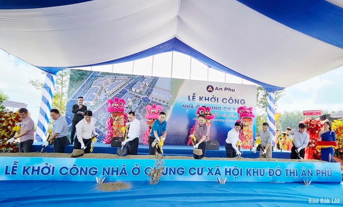 Đắk Lắk khởi công dự án nhà ở xã hội đầu tiên dành cho người thu nhập thấp