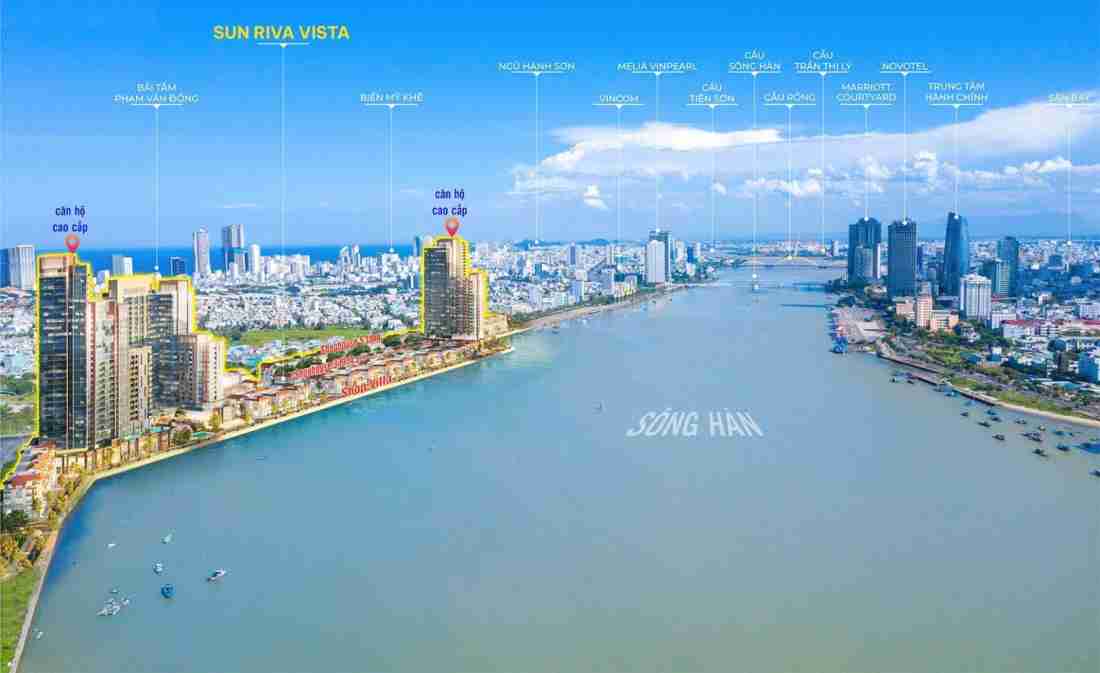 Sun Riva Vista: Dự án tổ hợp căn hộ, shophouse và biệt thự cao cấp tại Đà Nẵng