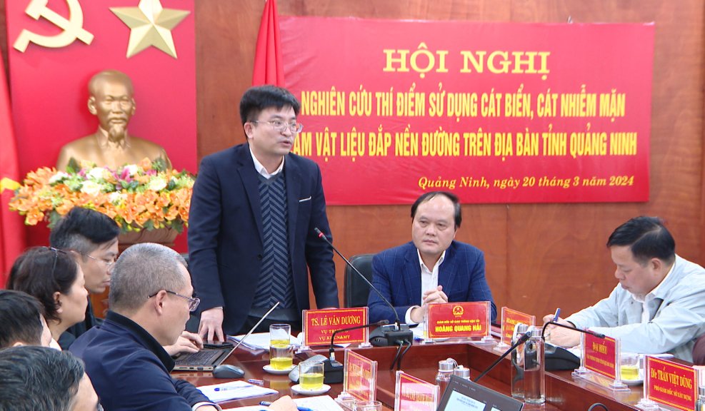 Quảng Ninh sẽ sử dụng cát biển để thi công các dự án đường ven sông đoạn từ cao tốc Hạ Long - Hải Phòng đến Đông Triều