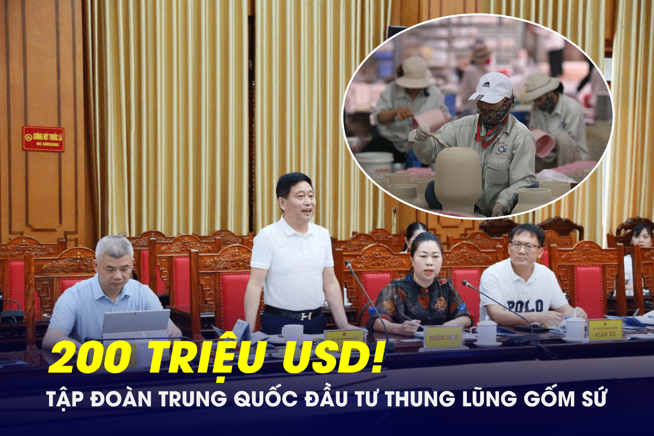 Tập đoàn Trung Quốc ngỏ ý đầu tư dự án 200 triệu USD, đưa Thái Bình thành “thung lũng gốm sứ” khu vực