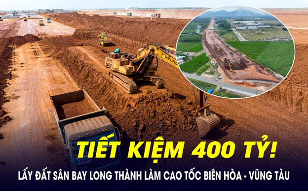 Tuyến cao tốc qua Đồng Nai sẽ tiết kiệm được hàng trăm tỷ nhờ tận dụng một loại vật liệu dư thừa từ sân bay Long Thành