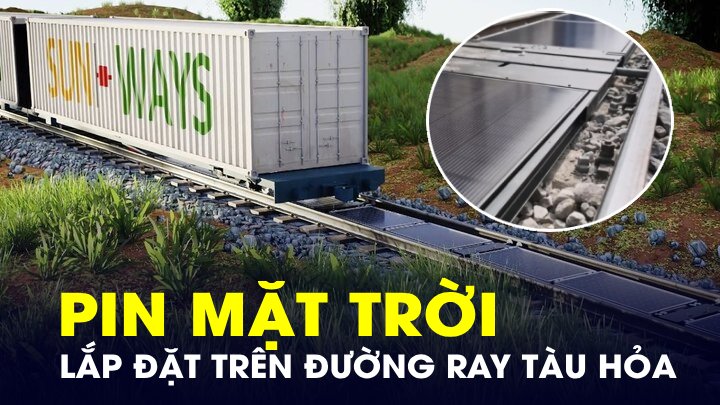 Lắp đặt hệ thống điện mặt trời trên đường ray tàu lửa