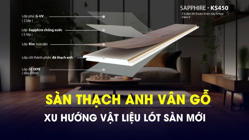 Tại sao sàn thạch anh vân gỗ đang “gây bão” trong giới nội thất?