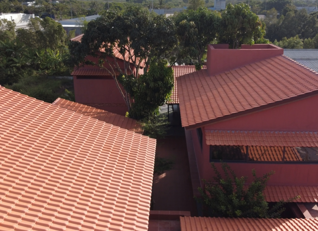 Tái hiện 7 khối nhà gạch đỏ như làng quê truyền thống trong kiến trúc mới tại Bạc Liêu- Ảnh 5.