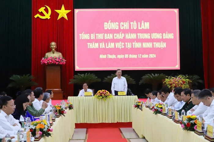 Tổng Bí thư Tô Lâm làm việc với tỉnh Ninh Thuận về dự án điện hạt nhân- Ảnh 1.