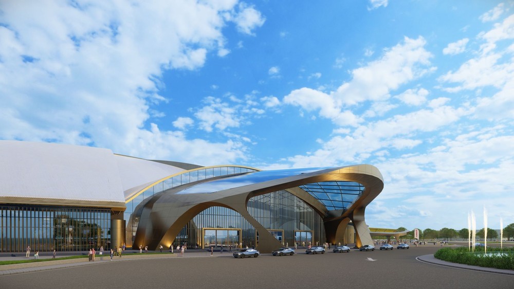 Hòa Phát cấp 10.000 tấn ống thép cỡ lớn vào dự án Trung tâm Hội chợ Triển lãm Quốc gia lớn nhất Đông Nam Á- Ảnh 1. Hòa Phát cấp 10.000 tấn ống thép cỡ lớn vào dự án Trung tâm Hội chợ Triển lãm Quốc gia lớn nhất Đông Nam Á- Ảnh 1.