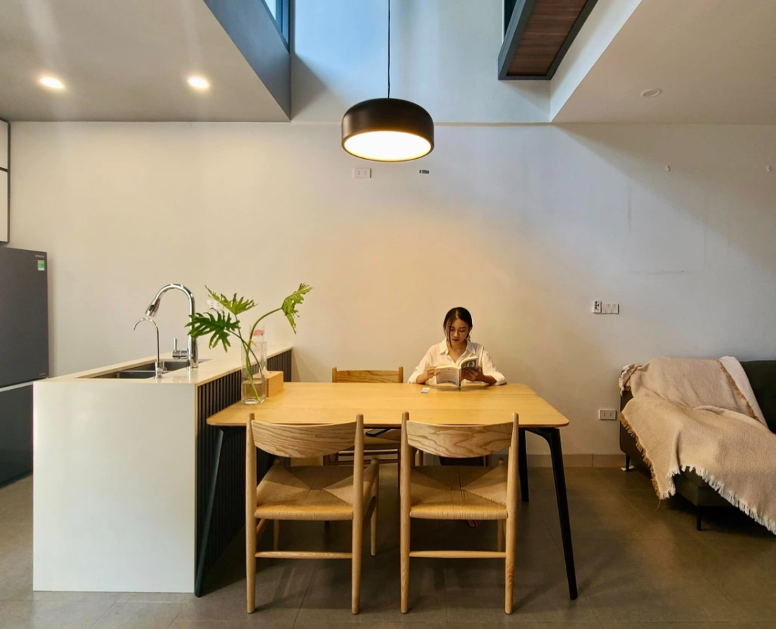 Nhà phố nhỏ ở Hà Nội xây kiểu Nhật dành cho gia đình 3 thành viên- Ảnh 3. Nhà phố nhỏ ở Hà Nội xây kiểu Nhật dành cho gia đình 3 thành viên- Ảnh 3.