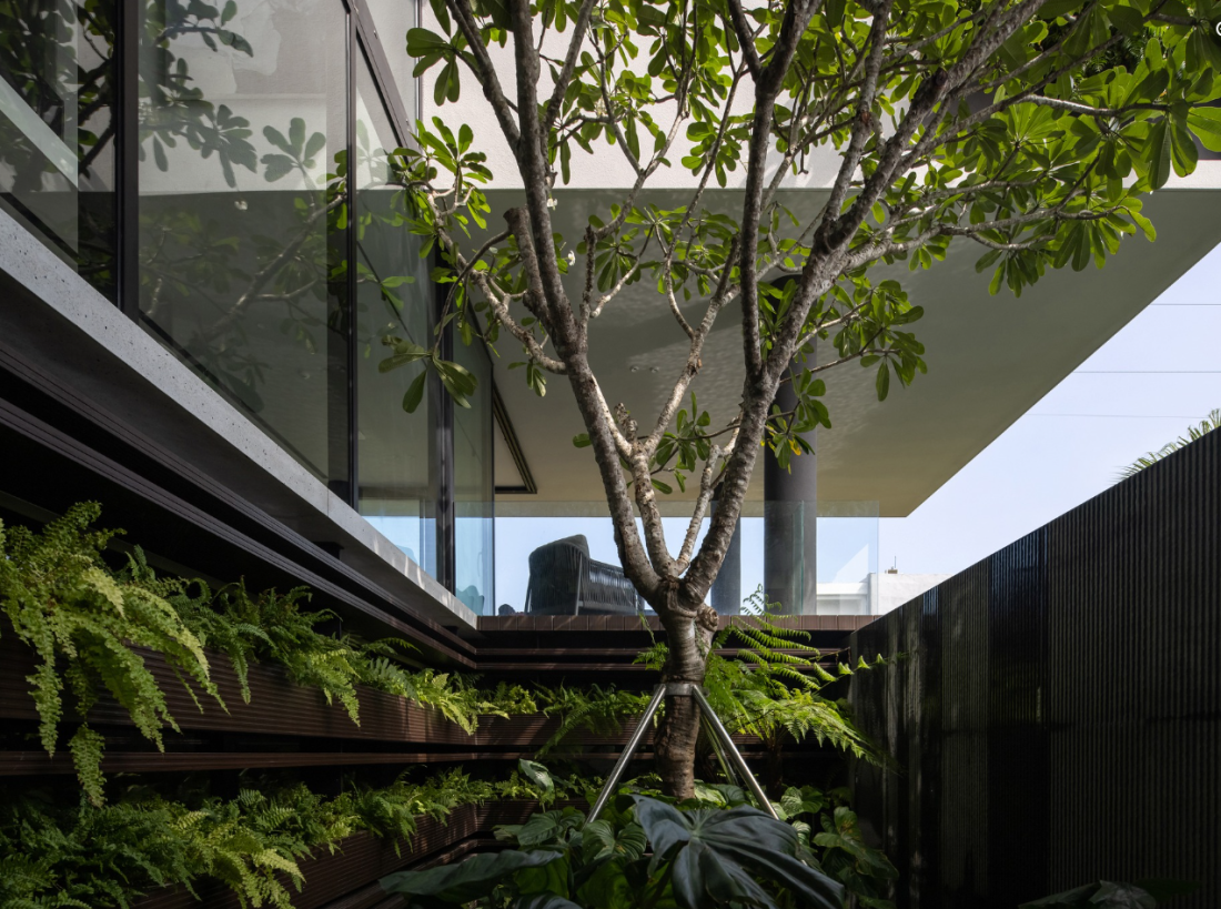 Biệt thự ven sông Đà Nẵng với khối kiến trúc mở độc đáo, bền vững và thẩm mỹ- Ảnh 12. Biệt thự ven sông Đà Nẵng với khối kiến trúc mở độc đáo, bền vững và thẩm mỹ- Ảnh 12.