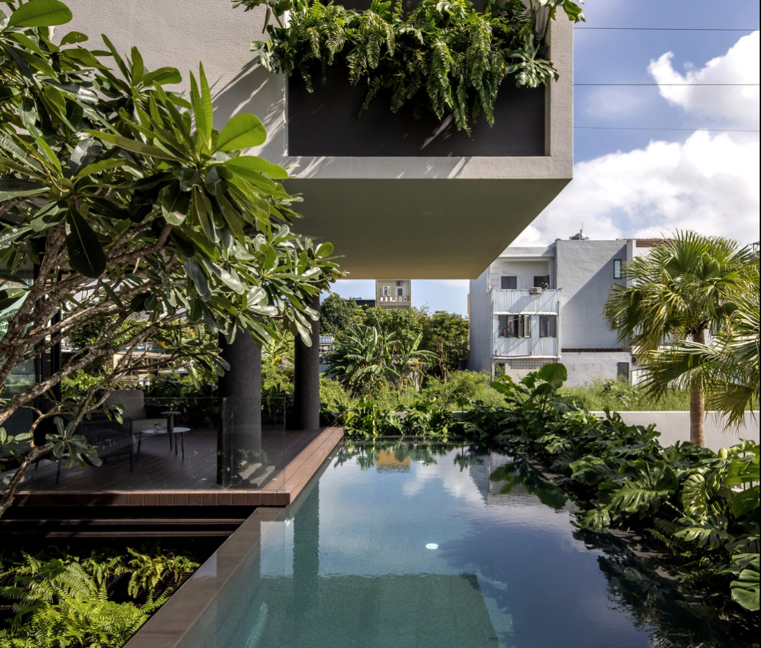 Biệt thự ven sông Đà Nẵng với khối kiến trúc mở độc đáo, bền vững và thẩm mỹ- Ảnh 14. Biệt thự ven sông Đà Nẵng với khối kiến trúc mở độc đáo, bền vững và thẩm mỹ- Ảnh 14.