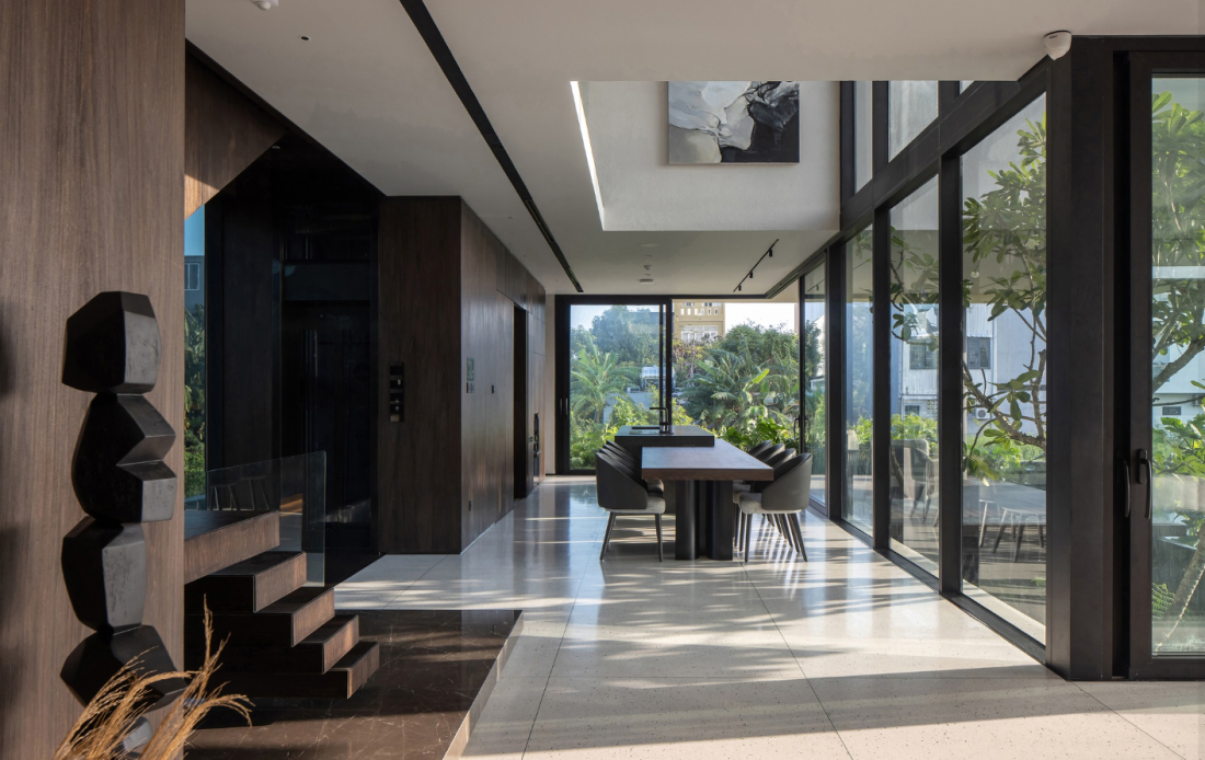 Biệt thự ven sông Đà Nẵng với khối kiến trúc mở độc đáo, bền vững và thẩm mỹ- Ảnh 5. Biệt thự ven sông Đà Nẵng với khối kiến trúc mở độc đáo, bền vững và thẩm mỹ- Ảnh 5.