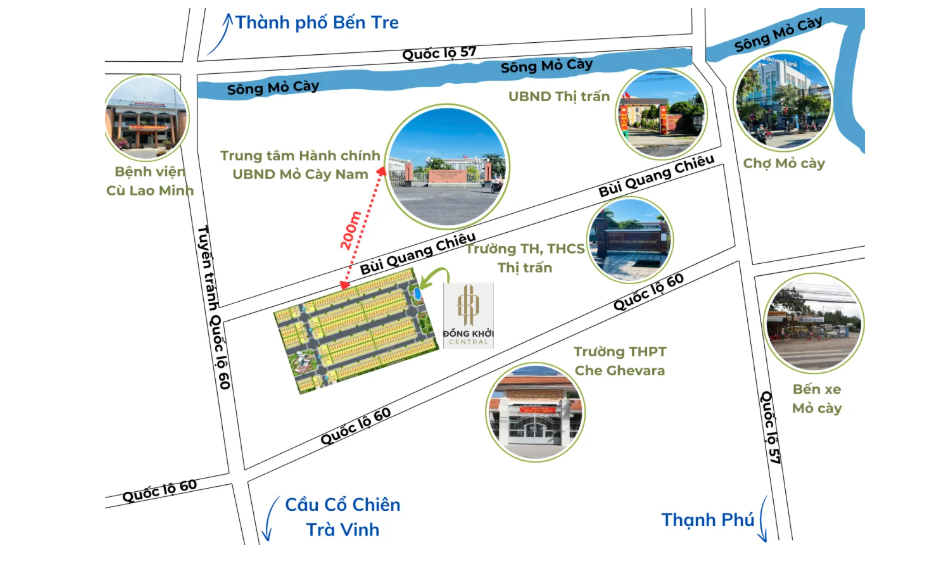 Đồng Khởi Central: Dự án khu dân cư tại tỉnh Bến Tre 