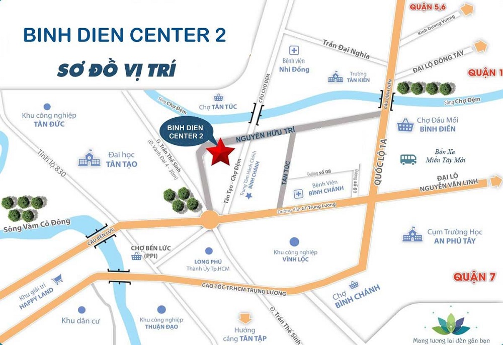 Bình Điền Center 2: Dự án khu dân cư tại huyện Bình Chánh